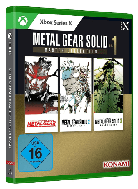 Metal Gear Solid Master Collection Vol. 1 box art for Xbox Series X